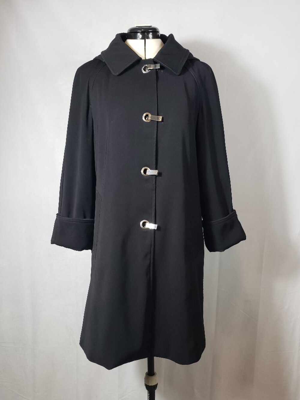 Michael Michael Kors Midi Trench Coat Detachable Hood Versatile Classic Ladies S